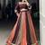 Brown Pure Rayon Lace Work Navratri Wear Lehenga Choli