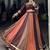 Brown Pure Rayon Lace Work Navratri Wear Lehenga Choli