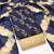 Blue elegant printed cotton salwar suit material with tie-dye najmin dupatta
