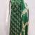 Green elegant printed cotton salwar suit material with tie-dye najmin dupatta