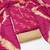Pink elegant printed cotton salwar suit material with tie-dye najmin dupatta