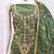 Green jalpari silk embroidered salwar suit material with santoon bottom