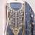 Blue jalpari silk embroidered salwar suit material with santoon bottom