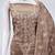 Light brown jalpari silk embroidered salwar suit material with santoon bottom