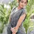 grey sequin georgette saree with unstitched blouse