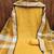 Yellow cotton jacquard salwar suit material with woven cotton dupatta