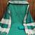 Green cotton jacquard salwar suit material with woven cotton dupatta