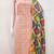 Peach cotton jacquard salwar suit material with multicolor cotton dupatta