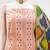 Peach cotton jacquard salwar suit material with multicolor cotton dupatta