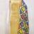Yellow cotton jacquard salwar suit material with multicolor cotton dupatta