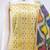 Yellow cotton jacquard salwar suit material with multicolor cotton dupatta