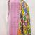 Pink cotton jacquard salwar suit material with multicolor cotton dupatta