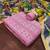 Pink cotton jacquard salwar suit material with multicolor cotton dupatta