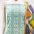 Green cotton jacquard salwar suit material with multicolor cotton dupatta