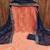 Elegant orange zomata embroidered salwar suit material with contrasting dupatta