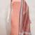 Soothing peach cotton printed salwar suit material set