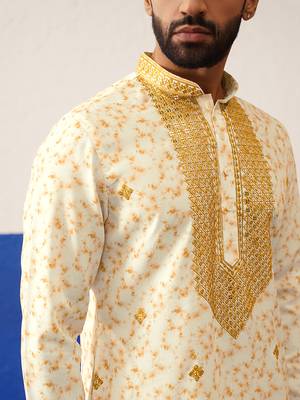 Tie dye printed embroidered kurtas 4