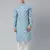 Light blue ikat printed kurtas