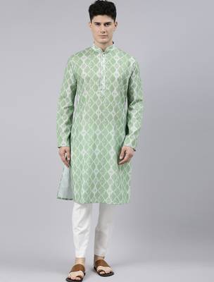 Light green tie dye kurtas 1