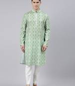 Light green tie dye kurtas