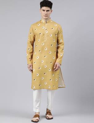 Mustard bandhani kurtas 1