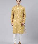 Mustard bandhani kurtas