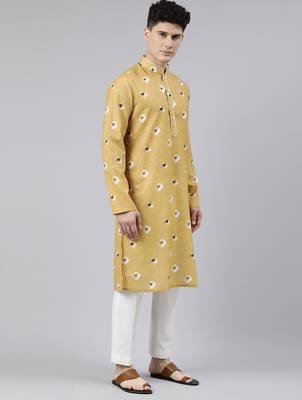 Mustard bandhani kurtas 4