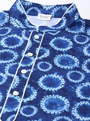 Blue bandhani kurtas 2