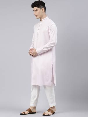 Baby pink cotton kurtas 3