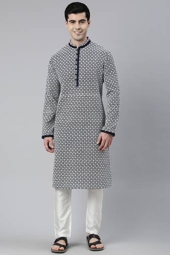 Navy chikankari kurtas
