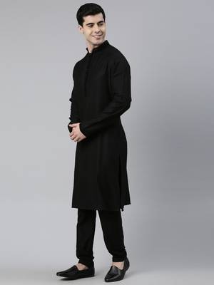 Black cotton kurtas 3