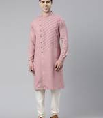 Old rose angrakha kurtas
