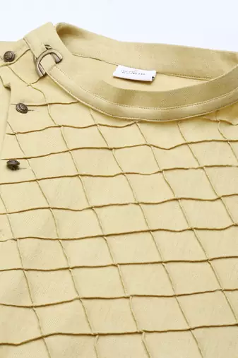 Greenish yellow angrakha kurtas