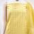 Yellow printed cotton salwar suit material with subtle striped dupatta