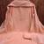 Peach printed cotton salwar suit material with subtle striped dupatta