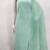 Pastel green printed cotton salwar suit material with subtle striped dupatta