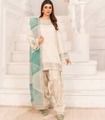 Off White embroidered Co-Ord set