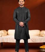 Black sequin embroidered kurtas