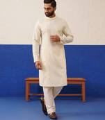 Beige angrakha kurtas