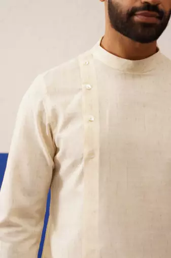 Beige angrakha kurtas