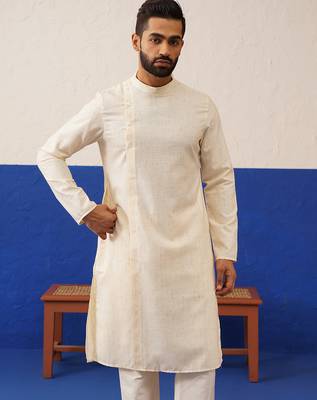 Beige angrakha kurtas 3
