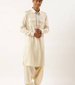 Cream classic premium pathani kurtas