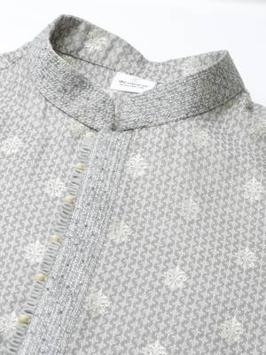 Grey chanderi kurtas 2