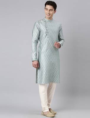 Aqua angrakha kurtas 3