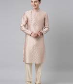Peach angrakha kurtas