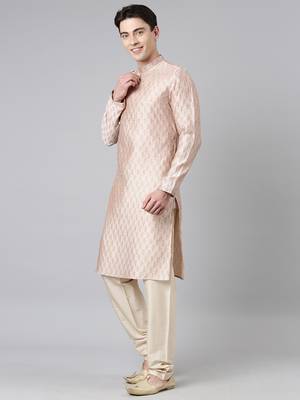 Peach angrakha kurtas 4