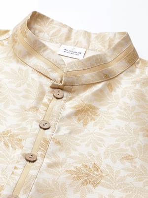 Beige printed kurtas 2