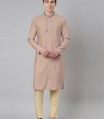 Sepia embroidered kurtas
