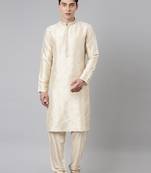 Light gold embroidery kurtas