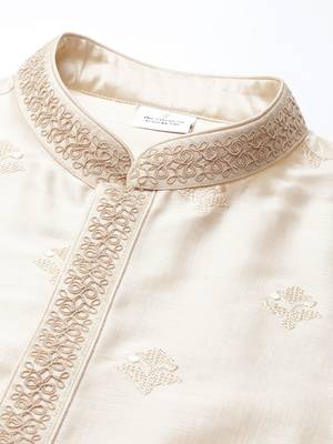Light gold embroidery kurtas 2